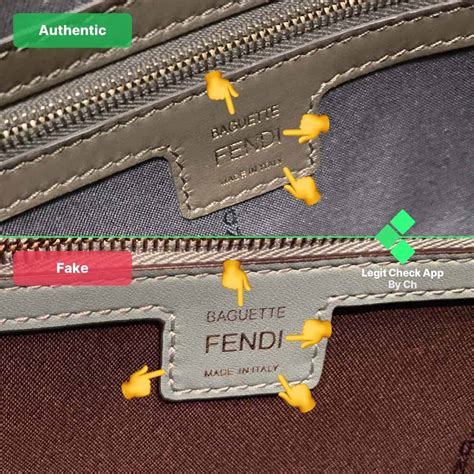 fendi baguette real or fake|how to check if fendi bags are real.